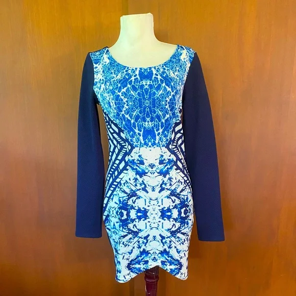 Peppermayo | Dresses | Peppermayo Blue And White Dress | Poshmark